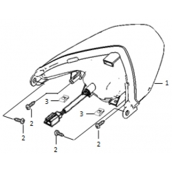 LAMPA TYLNA KOMPLET TS / TSX SUPER SOCO